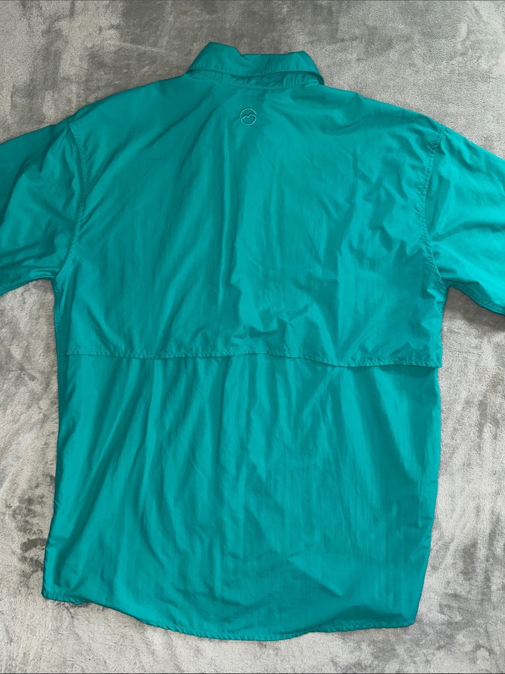 Magellan Outdoors Men’s Teal Short-Sleeve Fishing Button-Down Shirt - Picture 4 of 4